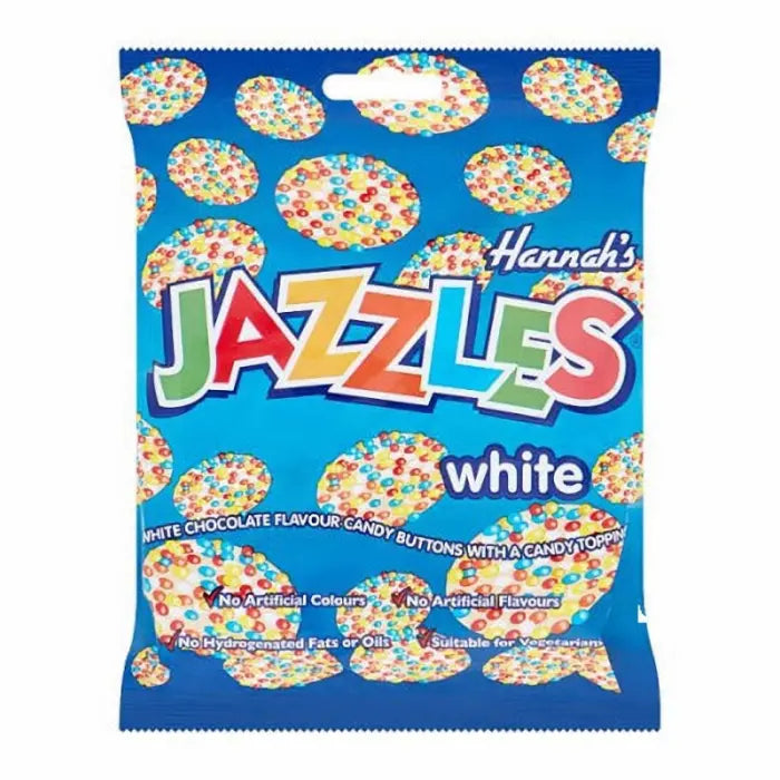 Hannah's Jazzles White 140g OhMyCandyBox