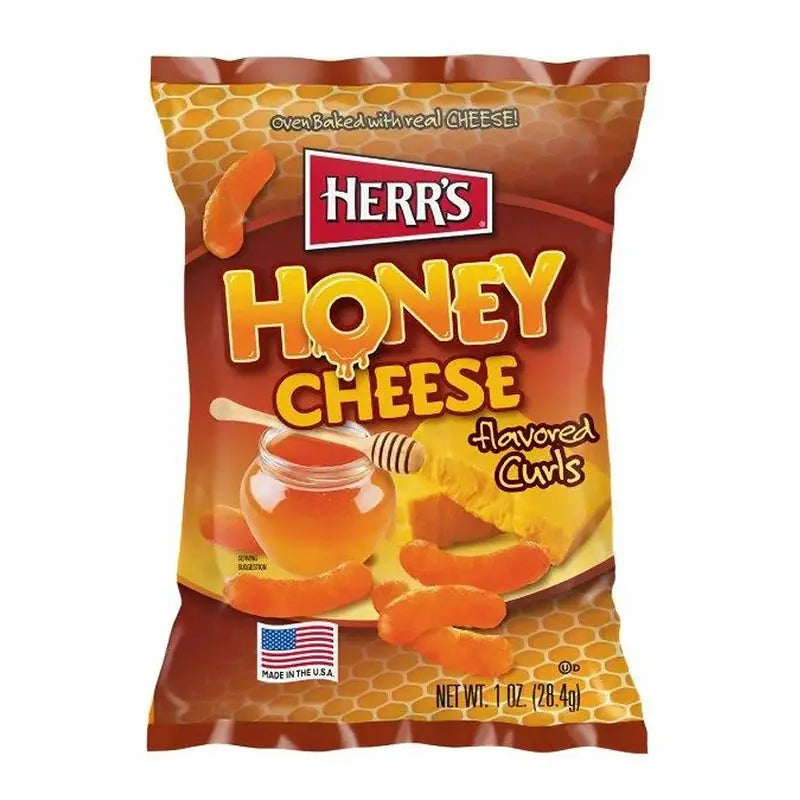 Herr's Cheese Curls Honey Cheese 28g OhMyCandyBox