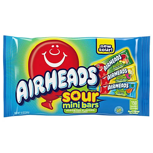 Airheads Bars Mini Assorted Sour 340g