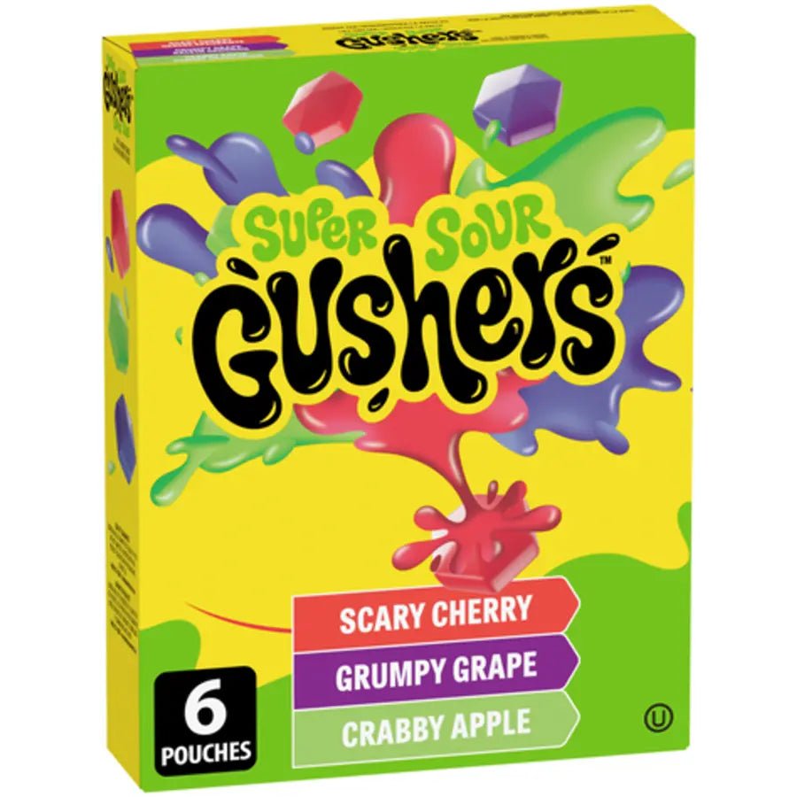 Fruit Gushers Super Sour 6 Pack 138g - OhMyCandyBox