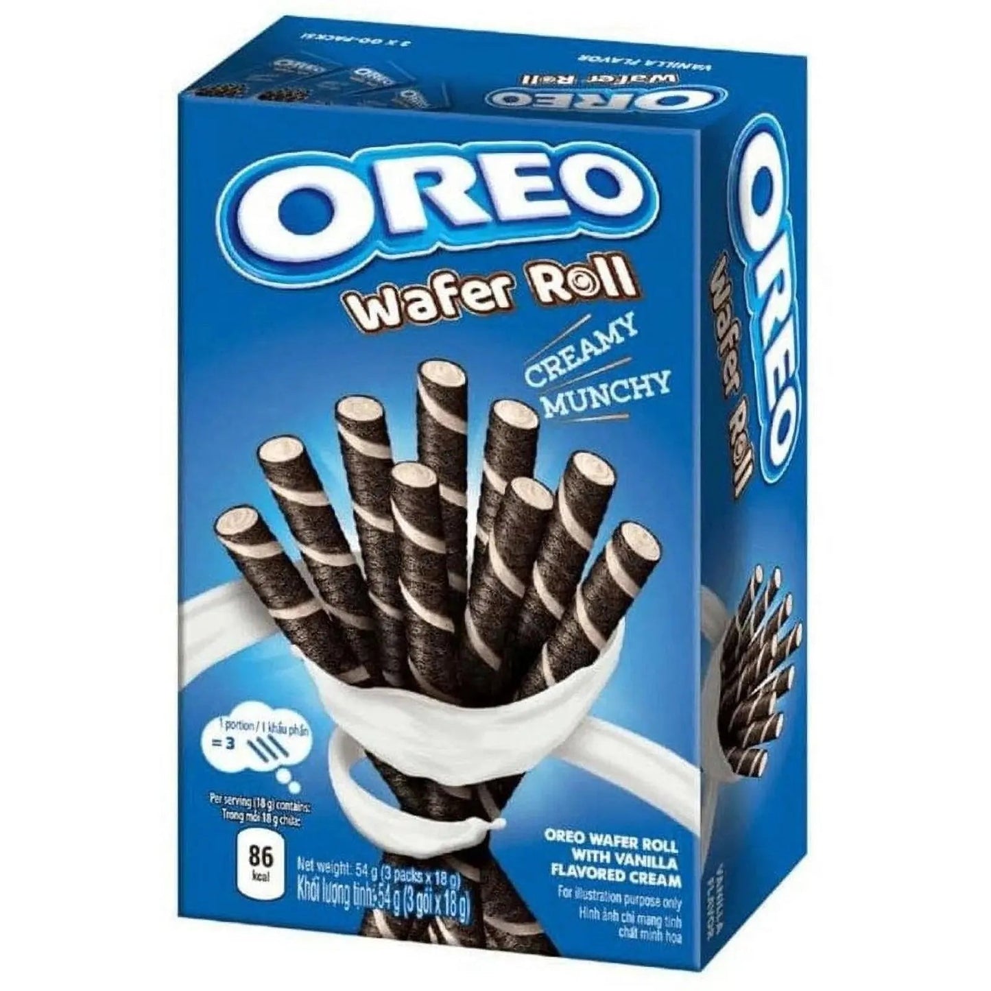Oreo Wafer Roll Vanilla 54g - OhMyCandyBox