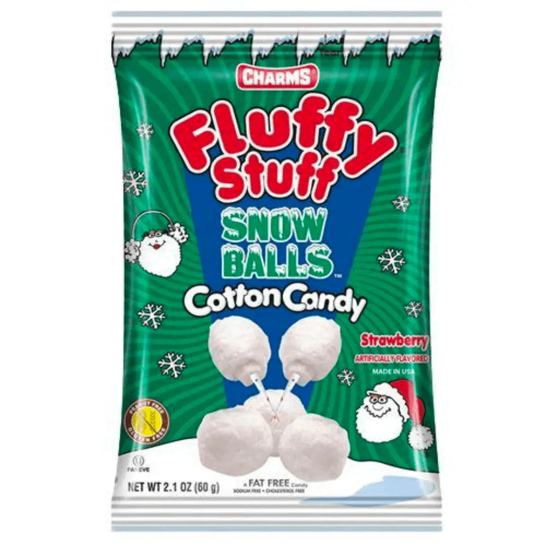 Charms Fluffy Stuff Snow Balls Cotton Candy 60g OhMyCandyBox