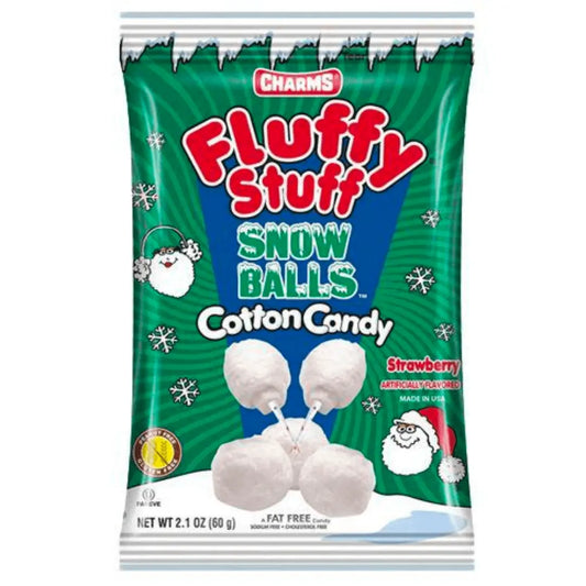 Charms Fluffy Stuff Snow Balls Cotton Candy 60g OhMyCandyBox