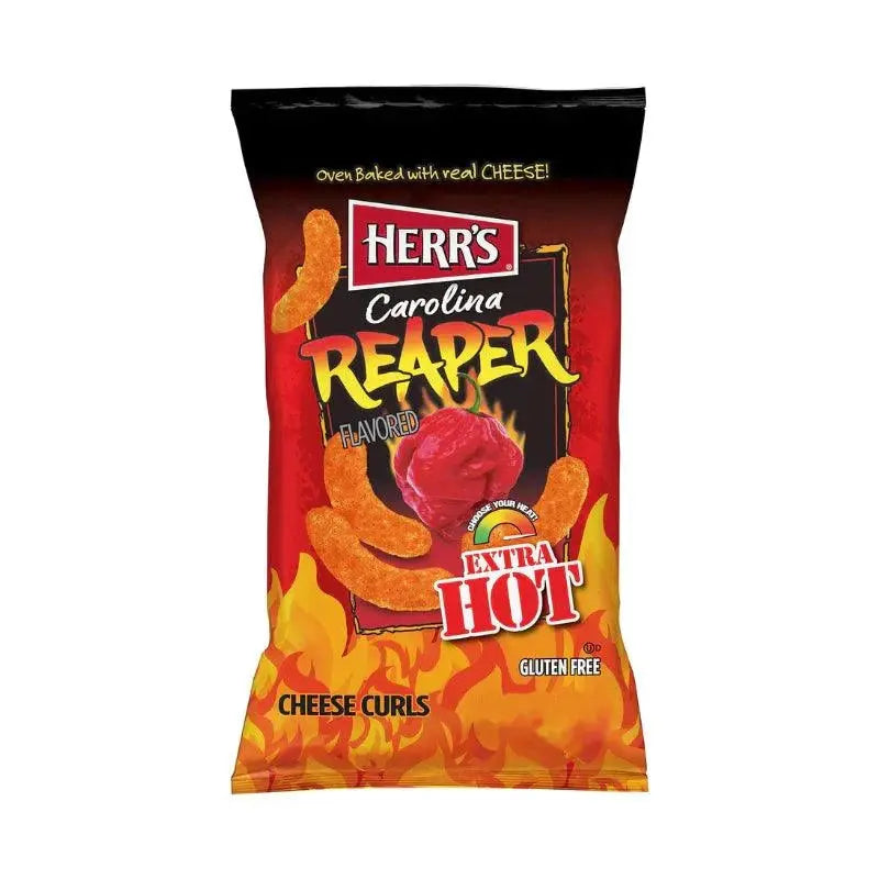 Herr’s Carolina Reaper Cheese Curls 28g OhMyCandyBox