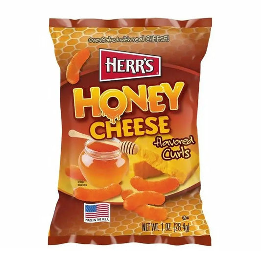 Herr's Cheese Curls Honey Cheese 28g OhMyCandyBox