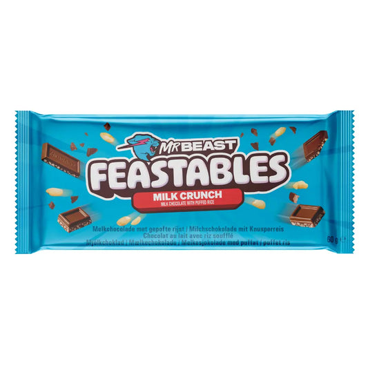 MrBeast Feastables Milk Crunch 60g OhMyCandyBox