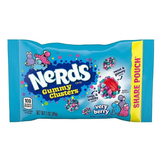 Nerds Gummy Clusters Very Berry Share Pouch 85g OhMyCandyBox