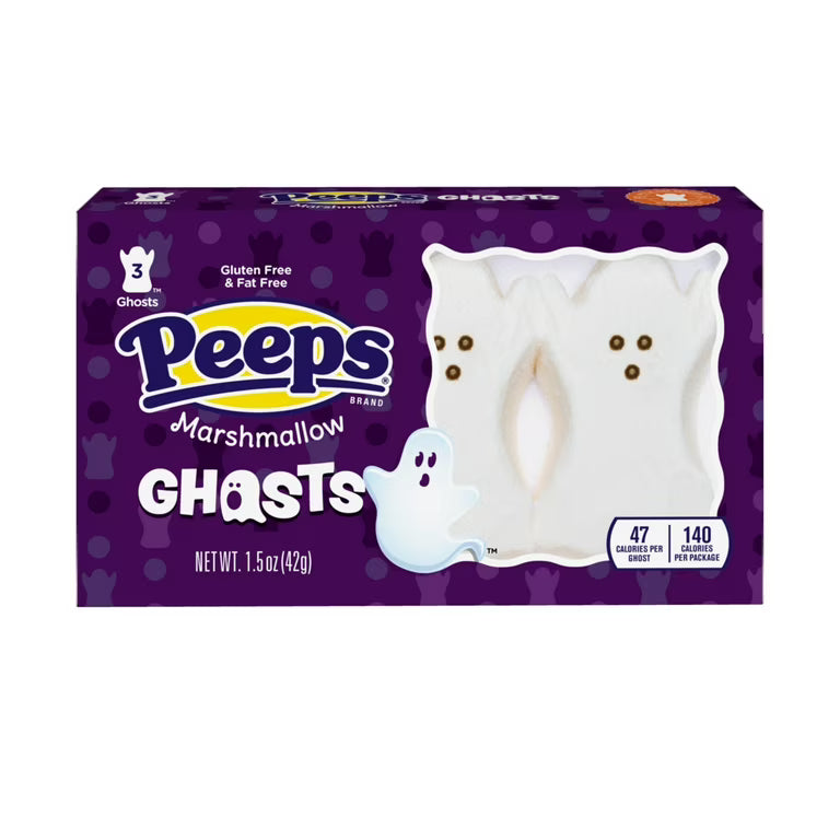 Peeps Marshmallow Ghosts (3ct) 43g OhMyCandyBox