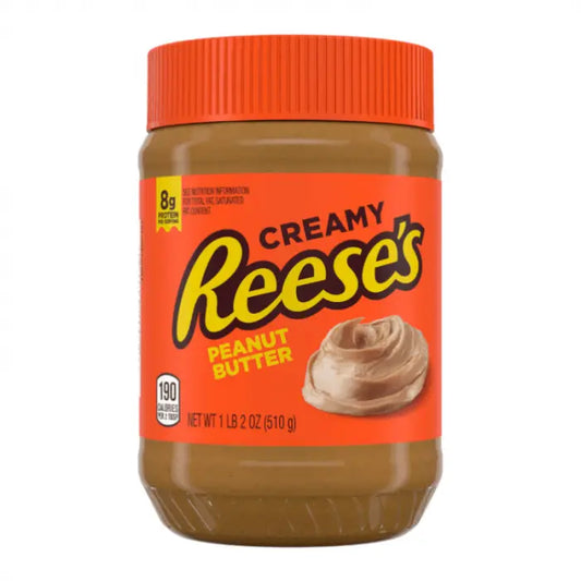 Reese's Creamy Peanut Butter Jar 510g OhMyCandyBox
