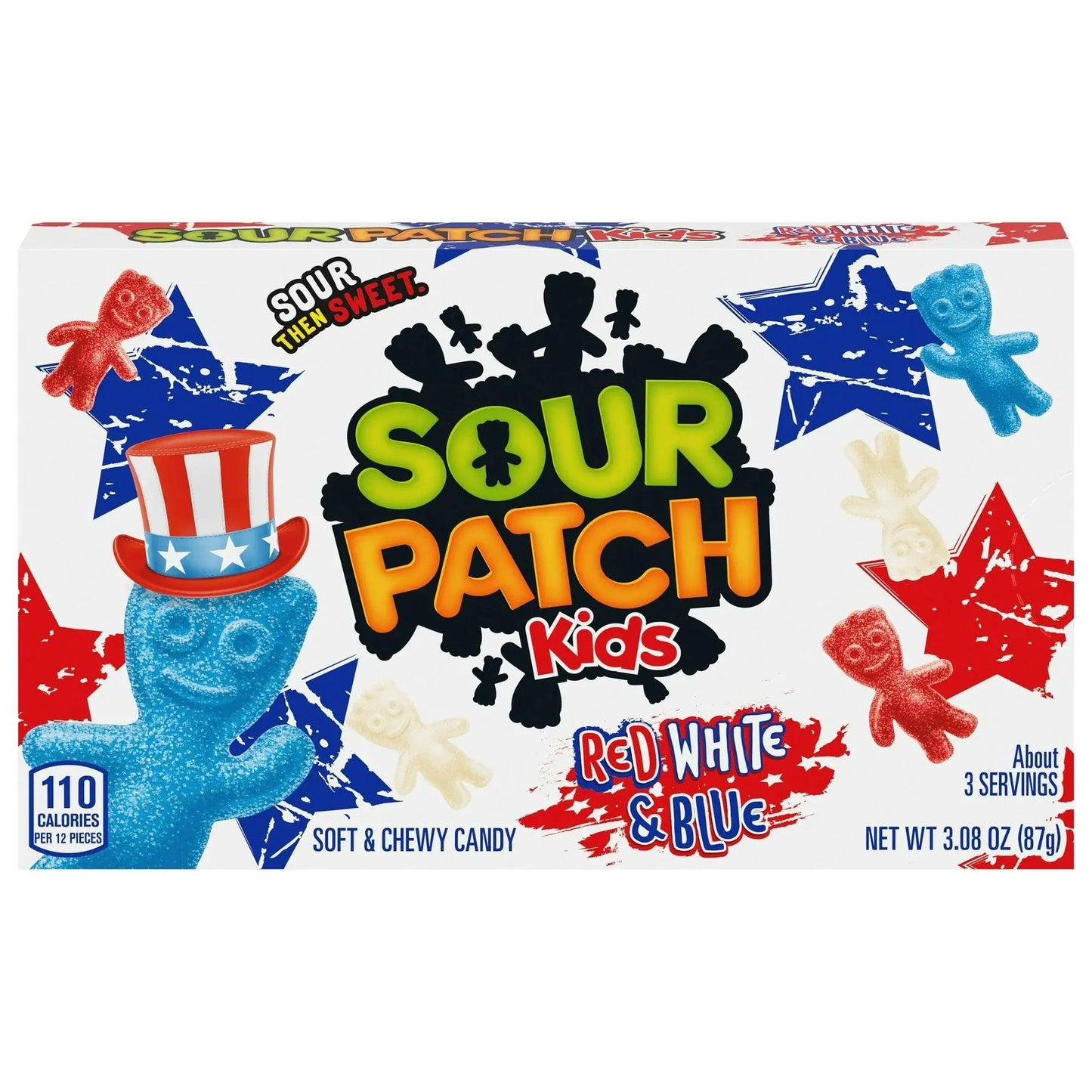 Sour Patch Kids Red White & Blue 97g OhMyCandyBox
