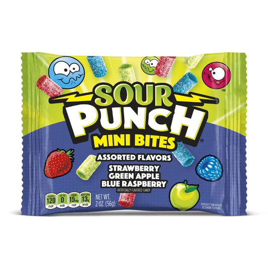 Sour Punch Mini Bites Assorted Flavors 57g OhMyCandyBox