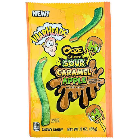 Warheads Ooze Chewz Sour Caramel Apple 85g