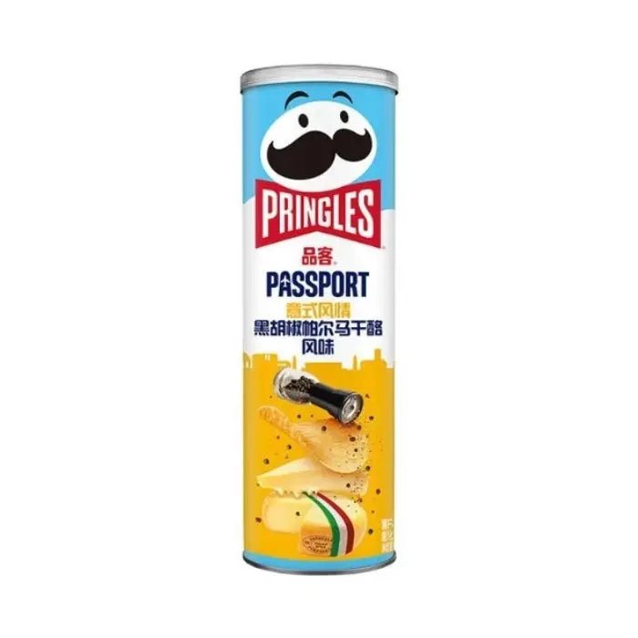 Pringles Italian Style Black Pepper & Parmesan 110g - OhMyCandyBox