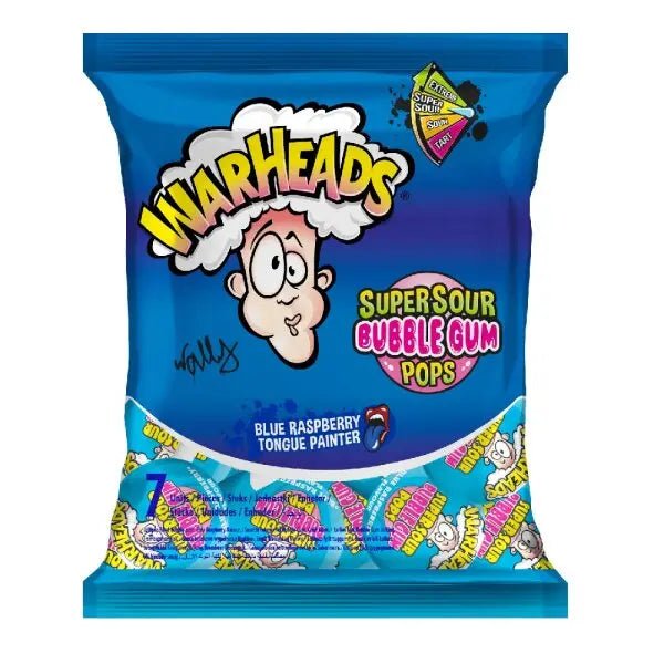 Pakiranje žvakaćih bombona u obliku bubble gum pops, plavi okus plave maline